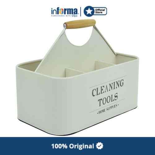 Informa - Kotak Organizer Meja 6 Kompartemen - Putih