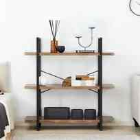 3段 シェルフ 見せる ディスプレイラック［3色］