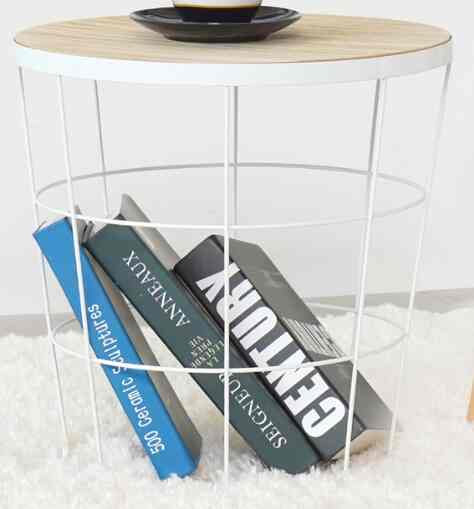 Toby Meja Tamu Dengan Penyimpanan - Putih