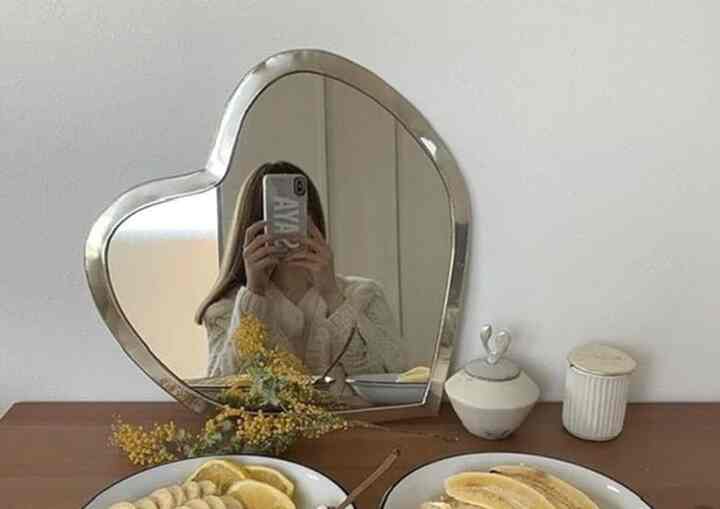 ハートミラー シルバー洋白ミラー【5size】