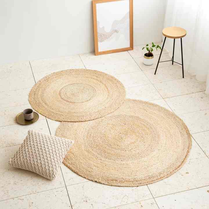 ラウンドジュートラグ