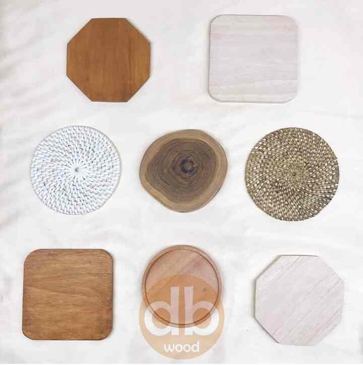 Tatakan Gelas Kayu
