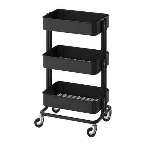 RÅSKOG Trolley, black