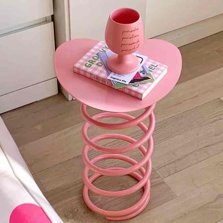 heart bean spring table ハート ビーン スプリング サイドテーブル 【6colors】