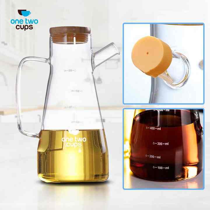 Botol Minyak Borosilicate Glass Oil Pot