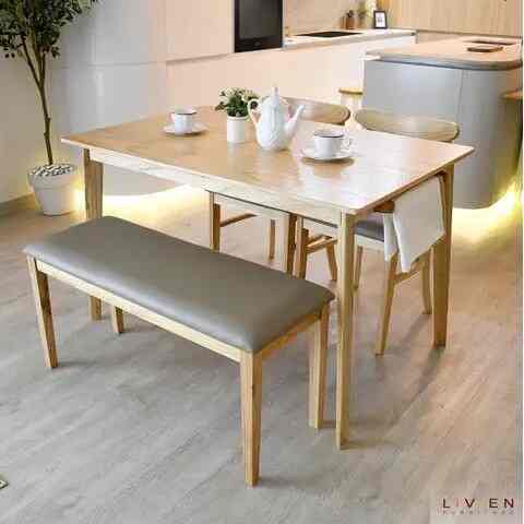 Meja Makan Nora Maple Set 