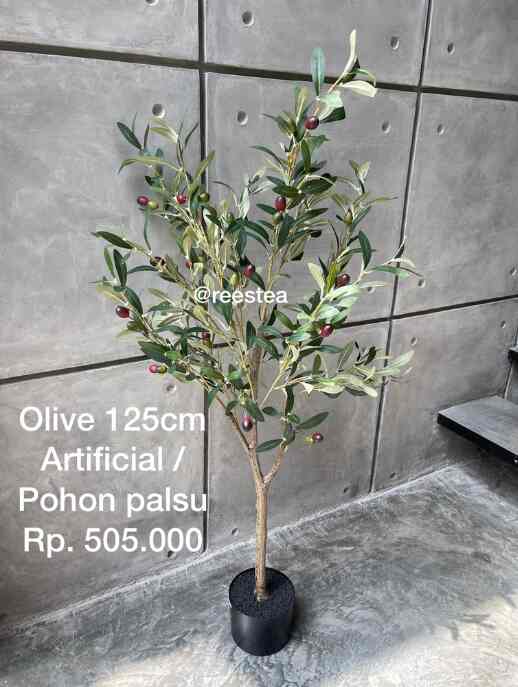 Pohon Olive Artifisial, Tinggi 125cm