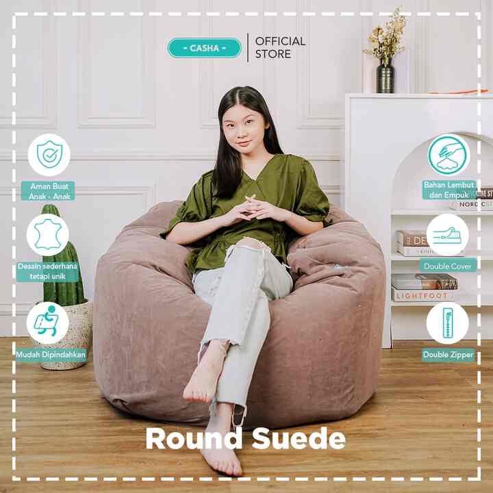 Round Suede Plus Isi Large