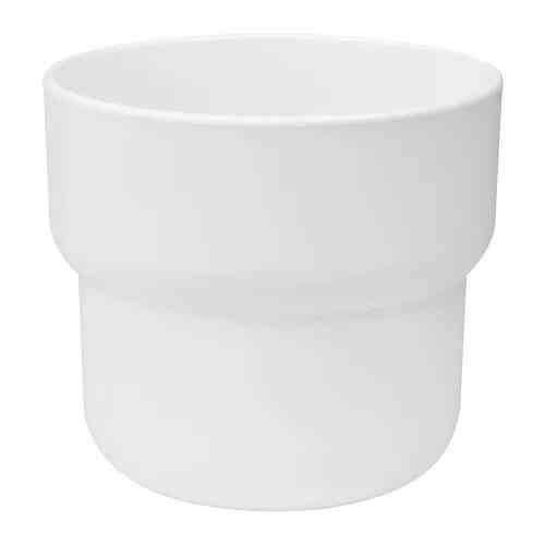 FORENLIG, Pot tanaman, dalam/luar ruang putih, 9 cm