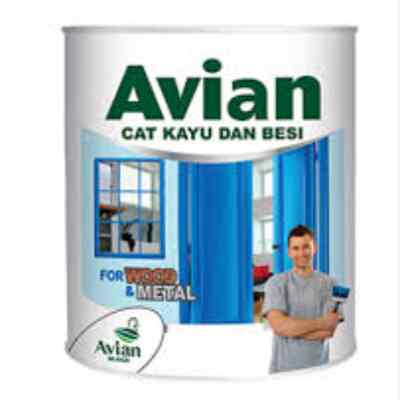 Cat kayu dan besi