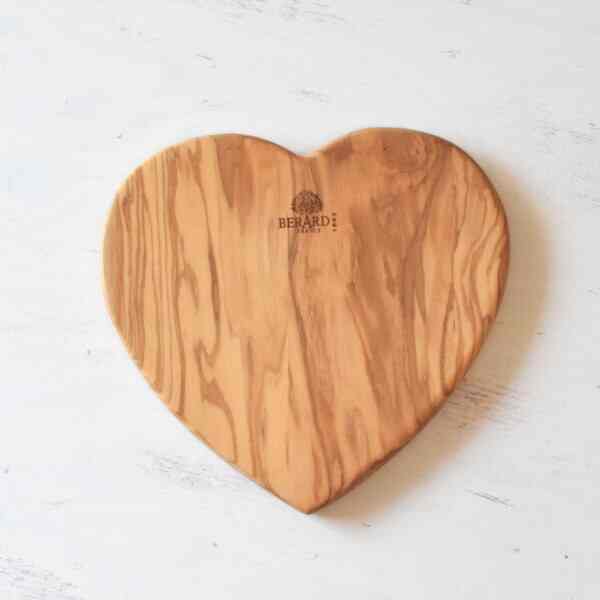 オリーブカッティングボード ハート中