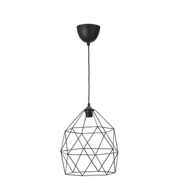 HEMMA / BRUNSTA Lampu gantung, hitam, 30 cm