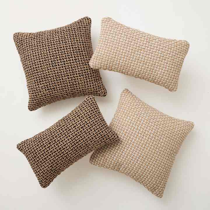 Woven Two-Tone Indoor/Outdoor Pillow