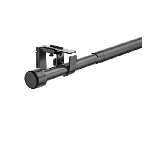 BEKRÄFTA Set batang gorden, hitam, 120-210 cm 19 mm