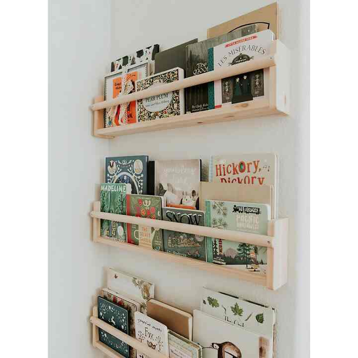 Rak buku gantung dinding anak