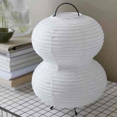Rice paper table lamp