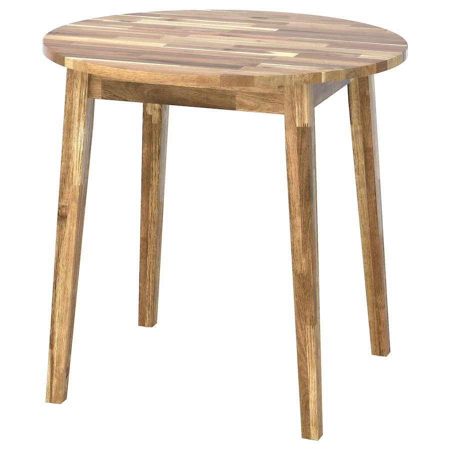 IKEA ナッカンネース　木製円形ダイニングテーブル 80cm IKEA NACKANÄS ナッカンネース テーブル, アカシア材, 80 cm