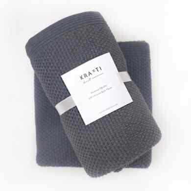 Selimut Rajut - Dark Grey