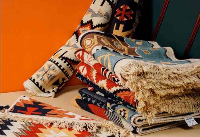 Karpet Motif Etnik Turki Anti Slip