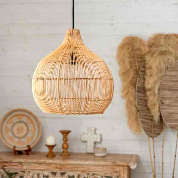 ランプシェード ラタン 13931