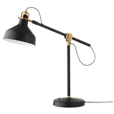 RANARP, work lamp, black