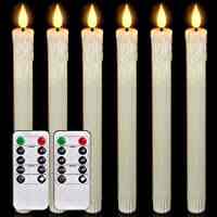 Wax Look Flameless Flickering Taper Candles (3 options)