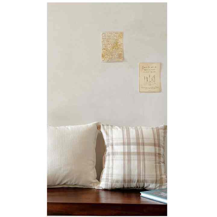 Herringbone plain cushion cover