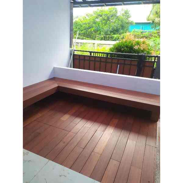 Decking Bengkirai lebar 14,2 cm