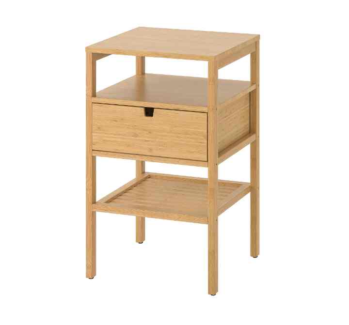 NORDKISA Meja samping tempat tidur, bambu