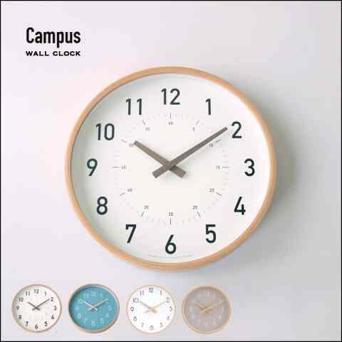 キャンパスウォールクロック Lサイズ【4colors】