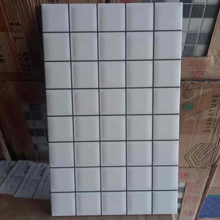 KERAMIK 25X40 BATA PUTIH 5X5 10X10