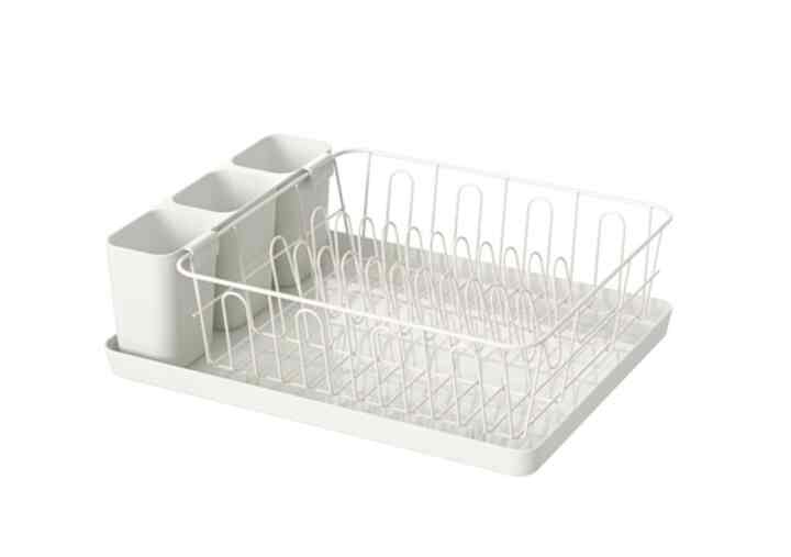 VARIERA, Pengering piring, putih, 42x30 cm