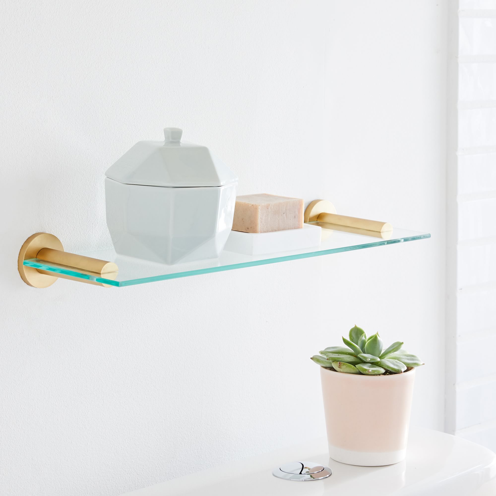 West Elm Overhang Bathroom Shelf - Thumbnail 2