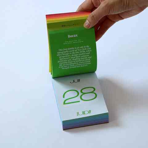 font 2024 日めくりカレンダー