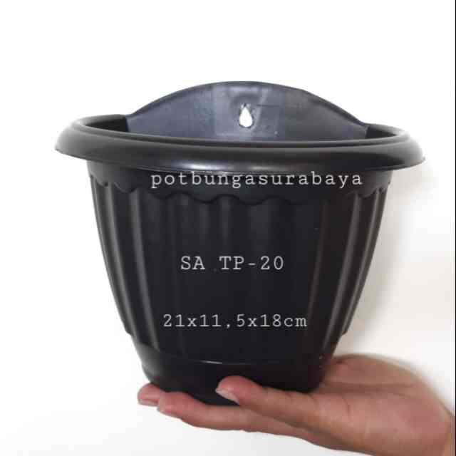 Pot tempel dinding SA-TP-20 hitam