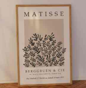 Lukisan Abstrak Matisse Beige