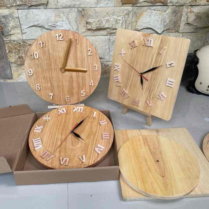 Jam Dinding Kayu 30 Cm
