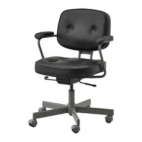 ALEFJÄLL Office chair, glose black