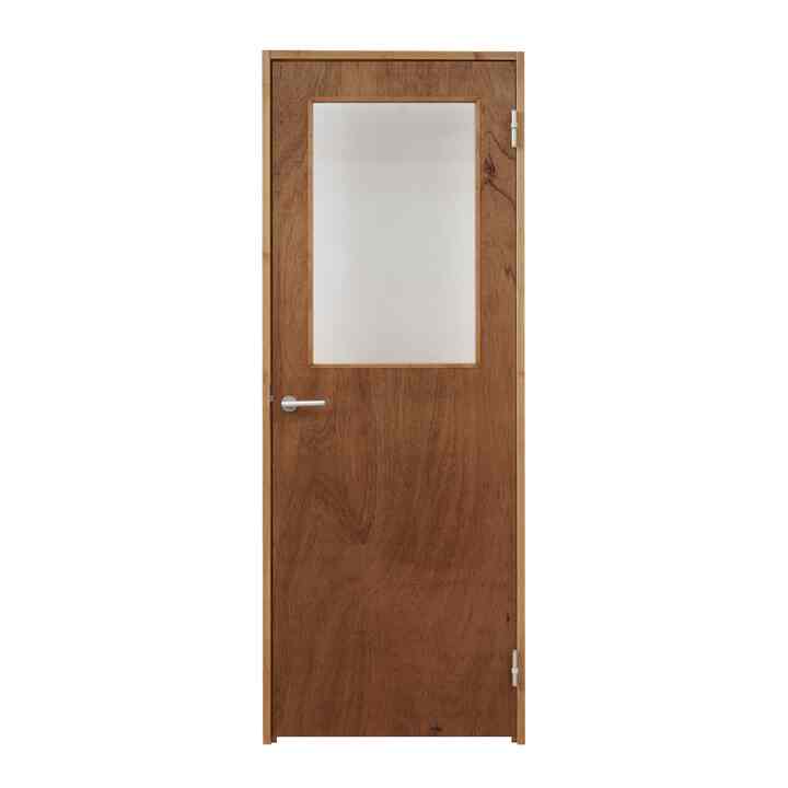 木製ユニットドア ガラス開き戸 ラワン