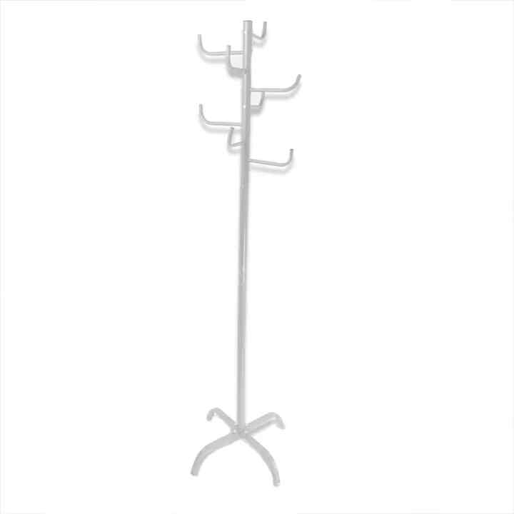 Gantungan Pakaian Besi 50x50x175 Cm - Putih