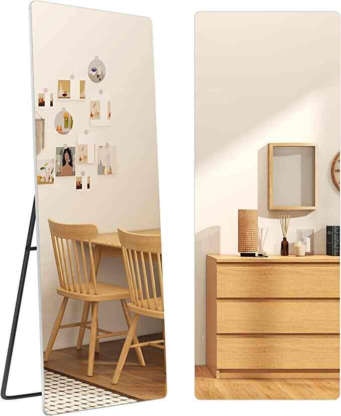 ノンフレーム スタンドミラー 