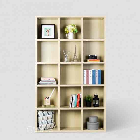 Edwin Bookcase 3x5 ivory