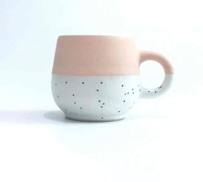Blush Pink with Dots Mug