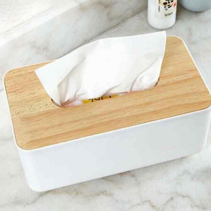 Kotak Tisu Kayu
