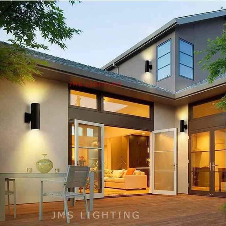 Wall Lamp Bulat Tabung 2 Arah