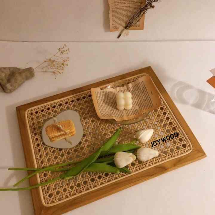 Nampan Anyaman Kayu Jati