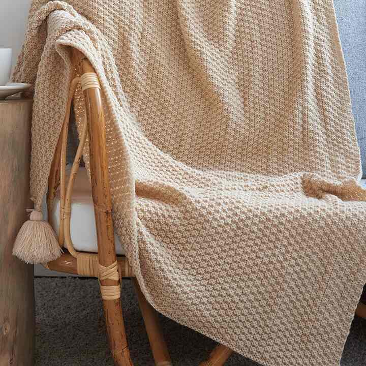 Nordic Knitted Throw Blanket