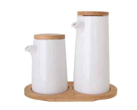 Ceramic Soy Sauce and Vinegar Bottle SET