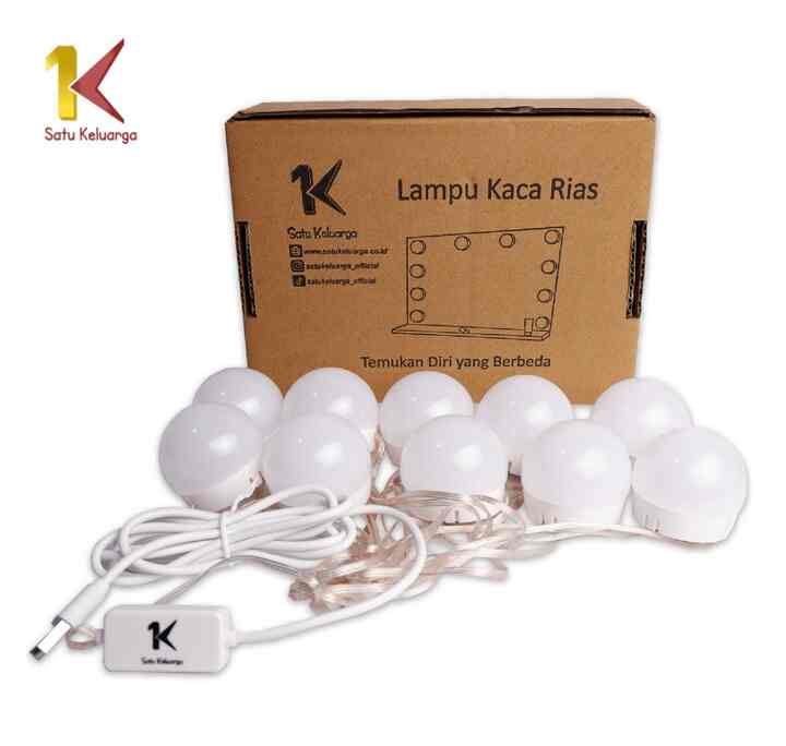 Lampu Kaca Rias (10 Bohlam)