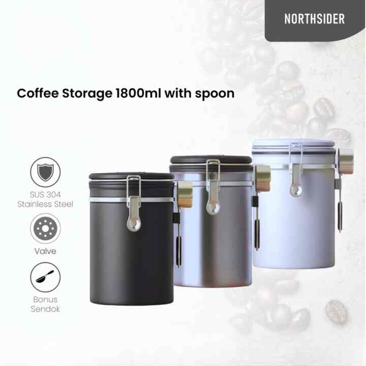Toples Kopi, Stainless 1800ML